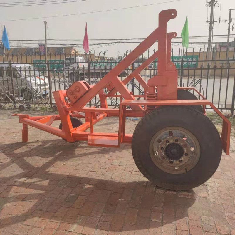8噸機(jī)械式電纜炮車(chē) 10噸電纜放線(xiàn)車(chē)