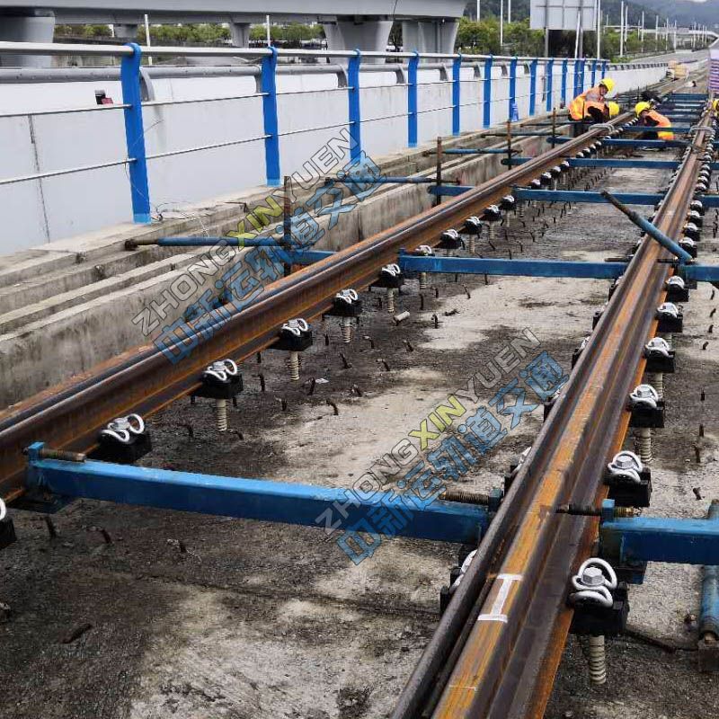 城市有軌電車軌排支撐架生產(chǎn)廠家 槽型軌軌排架中新運(yùn)制造